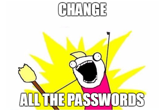 Change all the passwords!