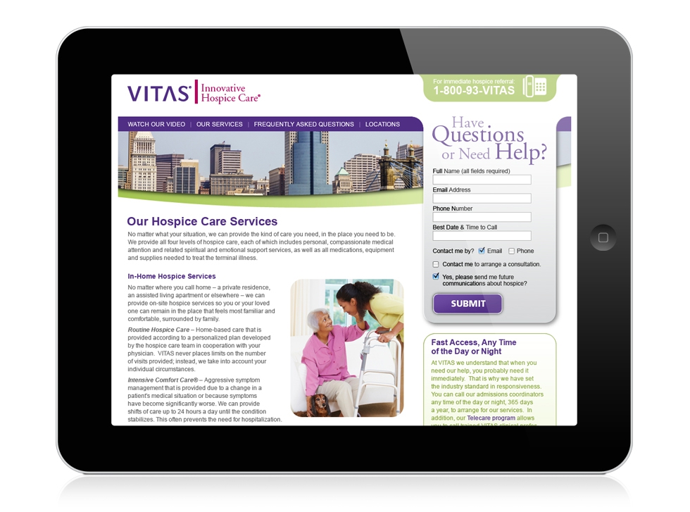 Vitas Website Medical | boostDFM