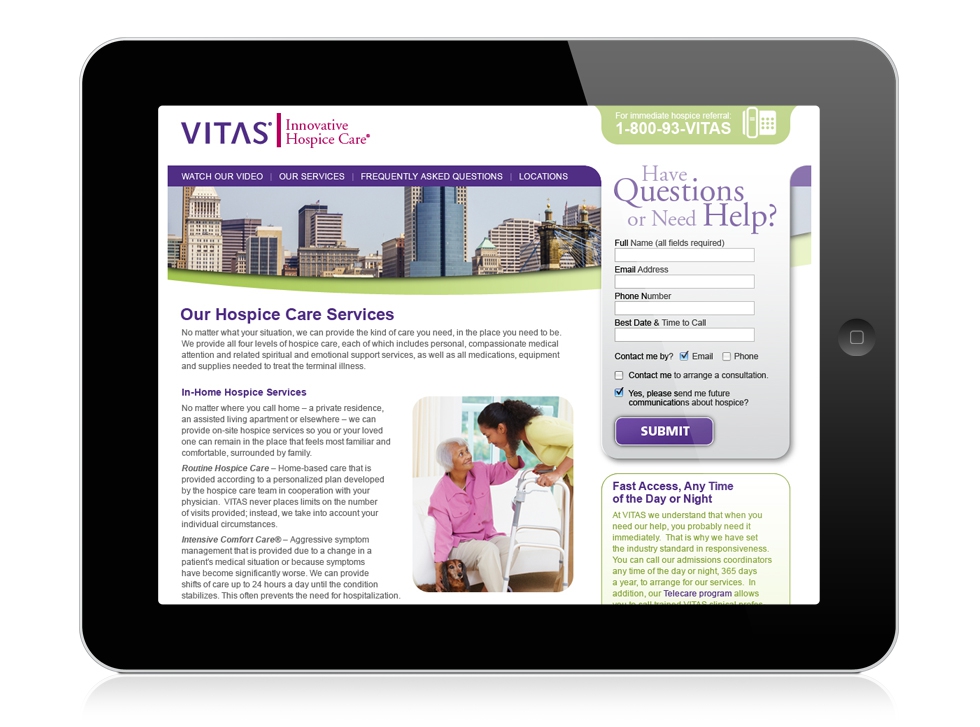 Vitas Website Medical | boostDFM